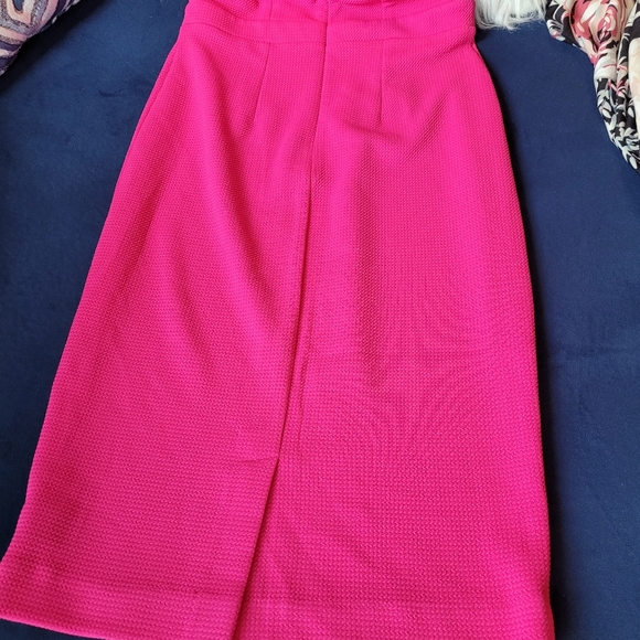 Nicole Miller Small Dress Hot Pink - Picture 6 of 6